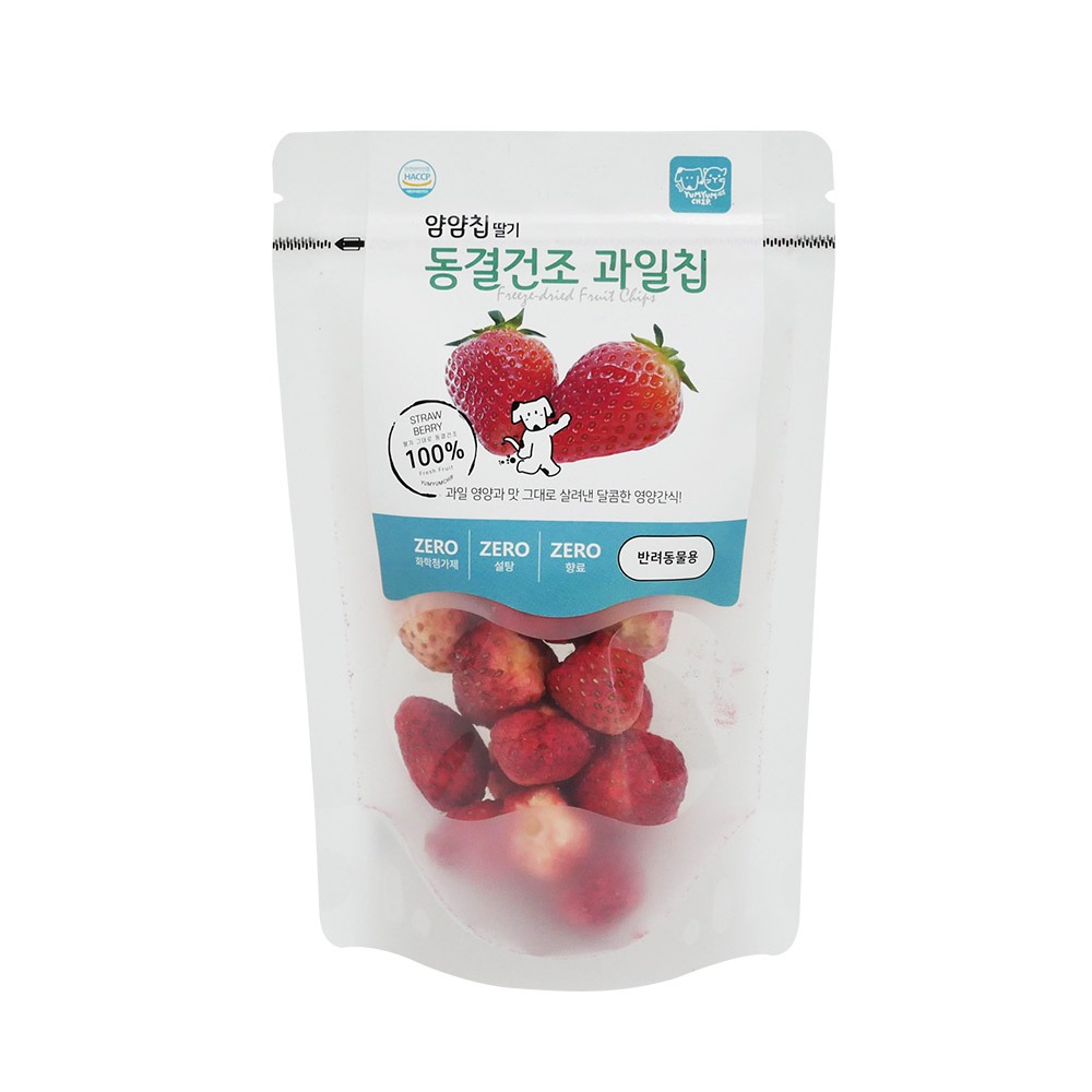 얌얌칩 강아지 야채칩 과일 딸기 20g x 5봉