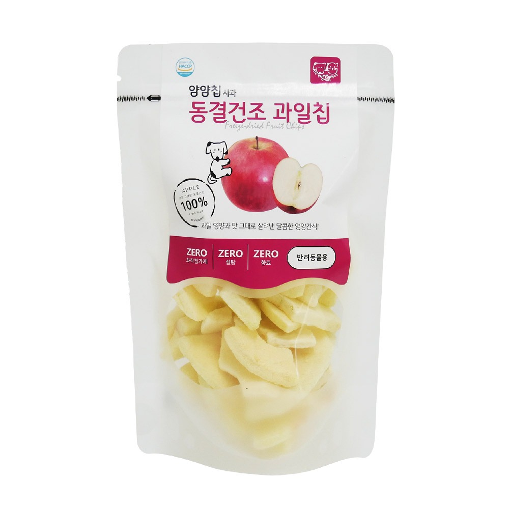 얌얌칩 강아지 야채칩 과일 사과 20g x 5봉